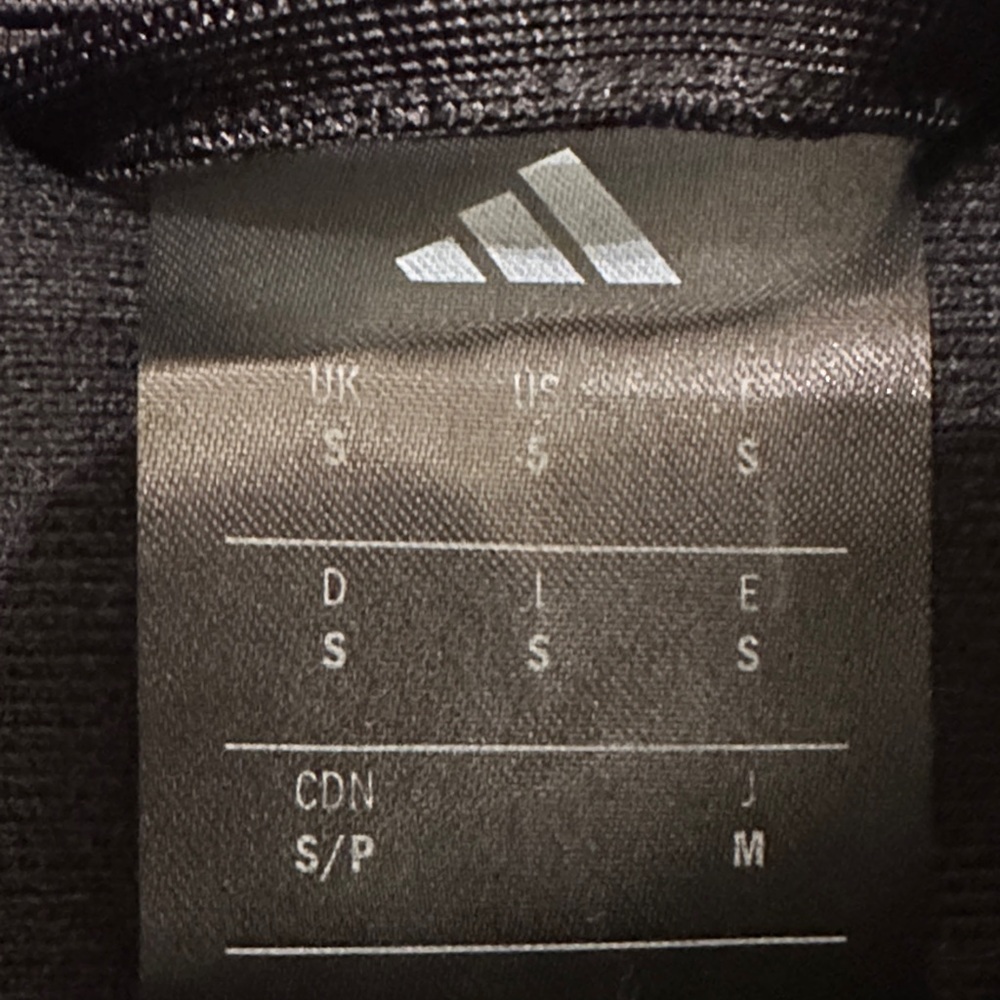 Adidas Mens Long Sleeve Full Zip Up Athletic Track Jacket Black White Size S - Picture 5 of 9